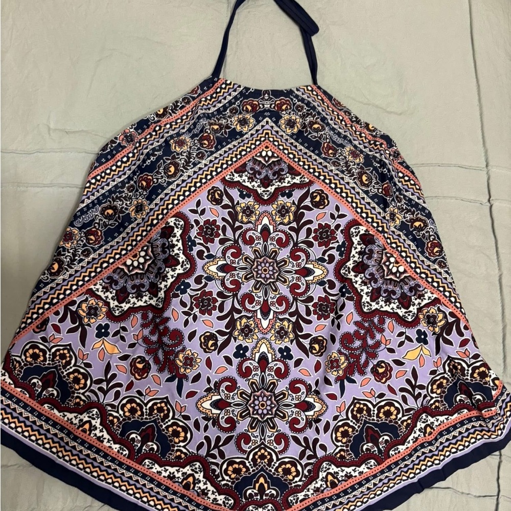 Target Purple Floral Top Sz large
